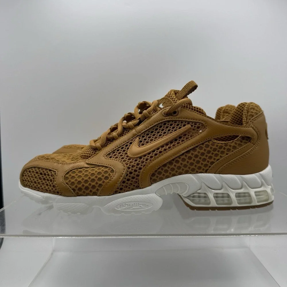 Brand New Nike Air Zoom Spiridon Cage 2 Wheat/White-Sail HQ3552-799 Men Size 10
